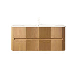 NOOR 36" Bathroom Vanity with Sink, Wall-Mounted Floating Plywood Bathroom Storage Cabinet with 2 W2615P412225