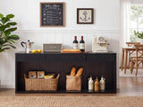 63" Fluted Console Table with 3 Drawers, Long Sofa Table Behind Couch for Living Room, Hallway, W2917P542461