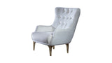 Modern Style Chair in Off White B009139098