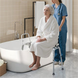 Ultra wide bathroom seat with 9-level adjustable height 15049587