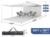 10x10FT pop up Canopy Tent with 2 sidewallsOutdoor Canopy Tent for Parties 22018317