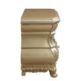 3 Drawers Resin Nightstand in Gold Finish B016P256530