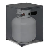 41*41*53.5cm Square Black Gas Storage Garden Iron Side Table 68938570