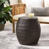 Outdoor Wicker 14.00" Patio Side Table 60746.00MBN