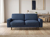 Modern 2Seat Loveseat Sofa, Polyester Fabric Couch, Without Accent Pillows, Loose Back Cushion for B2735P610774