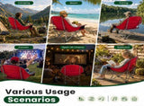 Oversized Heavy Duty Camping Chair, 500 lbs Capacity, Foldable Outdoor Seat with Cup Holder & Side 99616576
