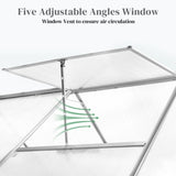6x8 Hybrid Polycarbonate Greenhouse Silver 25412414