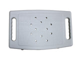 Gray Shower Chair with Square PE Blow-molded Seat and Aluminum Tube Frame 04671840