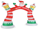 8.9 FT Lighted Christmas Inflatable Archway, Inflatable Santa Claus Christmas Arch, Blow Up Yard 84926492