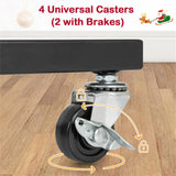 46" Christmas Stocking Holder Stand - 10 Removable Hooks6 Toppers, 300lbs Capacity, 4 Casters 35738703