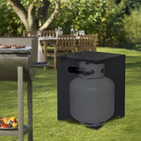 41*41*53.5cm Square Black Gas Storage Garden Iron Side Table 68938570