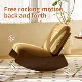 Comfortable Glider Rocking Chair, High-Quality Upholstery Glider Chair, Solid Wood Frame, Perfect W2105P145994