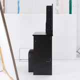 41" Large Size Left Drawer Desktop Vanity TableCushioned Stool, Extra Large Touch Control LED W3258P296794