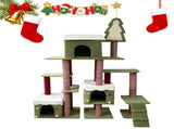 Wide Christmas Cat Tree Tower for Indoor Cats W243P382868