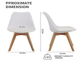 Set of four dining chairs, medieval modern style dining chairs for kitchen and dining room, with W3851P457787