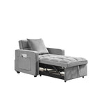 ZUN Three-in-one sofa bed chair folding sofa bed adjustable back into a sofa recliner single bed adult W1359137376