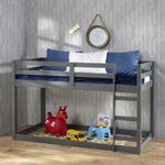 ZUN Grey Twin Loft Bed with Ladder B062P189210