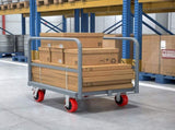 Steel Panel Truck, Heavy Duty Drywall Cart Lumber Cart Platform Truck Flat Cart, 2000lbs, 6" Swivel W1422P208626