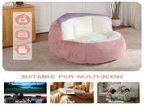 Oversized Bean Bag Chairs,Multicolor Faux Fur Couch Filled with Shredded Sponge,Large Lounger Sofa 63896610