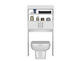 Over The Toilet Cabinet 63" H, Two Shelves, Double Door B097P296806