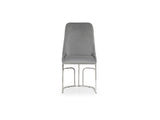 Emrald Modern Style 2PC Dinning Chairs made with wood and Steel Legs Gray B009P298426