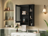 3-in-1 Bathroom Mirror Cabinet, 24-inch Wall Mounted Medicine Cabinet with Adjustable Shelf & Tower N710P401340B
