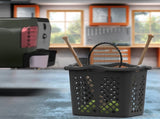 2 Bushel Plastic Laundry Basket with Silver Handles, Black, 2 Pack 43099645