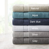 100% Cotton Bath Sheet Antimicrobial 2 Piece Set B03599352