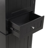 ZUN Tall Bathroom Storage Cabinet, Freestanding Storage Cabinet with Drawer and Adjustable Shelf, MDF 79351071