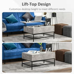 ZUN Top Coffee Table-Grey （Prohibited by WalMart） 79309084