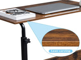 Rolling & Height adjustable P2 15MM Chipboard & Steel Side Table with Baffle 38873467