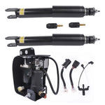 ZUN Pair Rear Shock Absorbers + Air Compressor Pump Set For Cadillac Escalade Chevrolet Suburban Tahoe 84710593