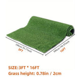 3FT*16FT Artificial turf, professional dog mat large turf outdoor carpet terrace pet lawn, W3280P296518
