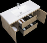 ZUN 48" Floating Bathroom Vanity with Sink, Modern Wall-Mounted Bathroom Storage Vanity Cabinet with W1573P152702