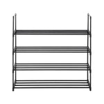 ZUN 4 Tiers Shoe Rack Shoe Tower Shelf Storage Organizer For Bedroom, Entryway, Hallway, and Closet 80345388