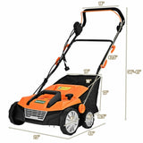 15" Electric Lawn Dethatcher w/ 50L Collection Bag Orange 60331946
