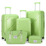 Luggage Sets 5 Piece, PP Luggage Set, Suitcases with Wheels, Hardside Hard Shell Travel Luggage with 73799168