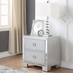 ZUN Platinum 2-Drawer Nightstand B062P209016