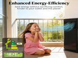 Portable Air Conditioner, Built-in Dehumidifier, Cooling Fan, Sleep, Remote & 24H Timer Auto Off 95820108