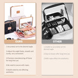 Makeup Case with LED Lighted Mirror Travel Makeup Train Case Cosmetic Organizer for Girls Makeup T3060P335113