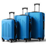 Curved Vertical Stripe 3-in-1 Trolley Case - Royal Blue 53824711