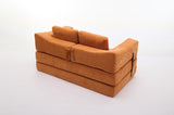 ZUN Modern Minimalist Sofa, Fold-Out Sofa Bed, Convertible Chair Floor Couch & Sleeping Mattress for W1829P186302