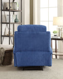 Blue Recliner with Cup Holder B062P215451