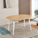 Extendable table,DINING TABLE,OFFICE TABLE,COFFEE TABLE,metal leg,MDF top,100/140/180x100x75cm,OAK W234P288304