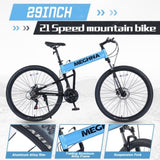 ZUN 29" Folding Mountain Bike ,Suspension Fork,Aluminium Alloy Frame 21Speed Mountain Bike W1019P188254