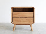 Pure Solid Wood Bedside Cabinet Modern Simple Nightstands Oak Bedside Cabinet Nordic Bedroom Solid W1283P376337
