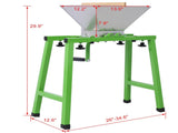 7L Manual Juicer Grinder with stand,Portable Fruit crusher with wheel Stainless Steel fruit Scratter 07289748