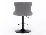 Swivel Velvetstools Adjusatble Seat Height from 25-33 Inch,17.7 inch base, Modern Upholstered W1143P324533
