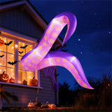 6.5ft Giant Inflatable Tentacles Halloween Decor - Built-in LED Lights, Car Window/Yard Use, 80382976