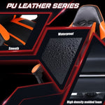 ZUN Gaming Computer Chair with Wheels, Adjustable Height Pu Leather Gamer Chair Office Desk 00283337